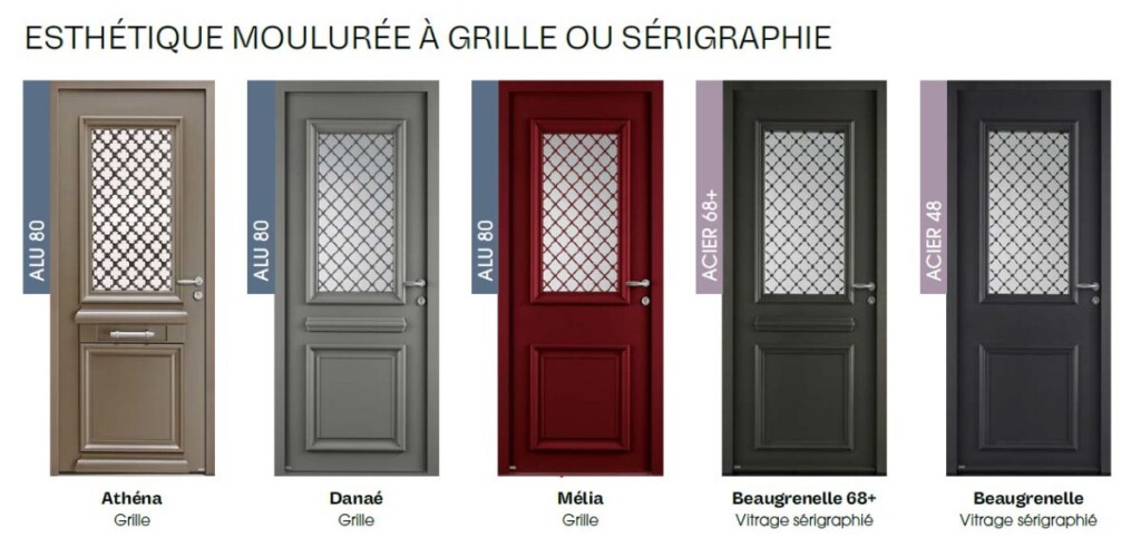 portes moulurees vitrees
